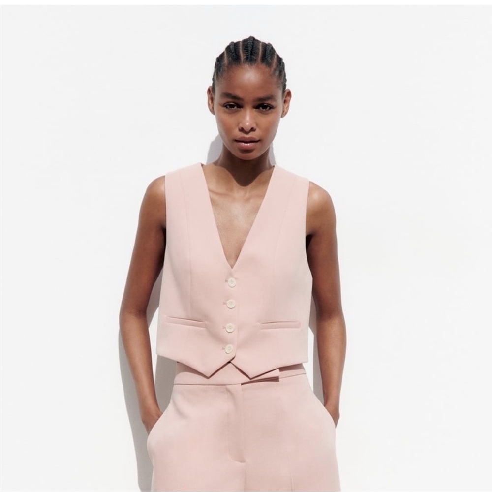 Baby Pink Zara Vest